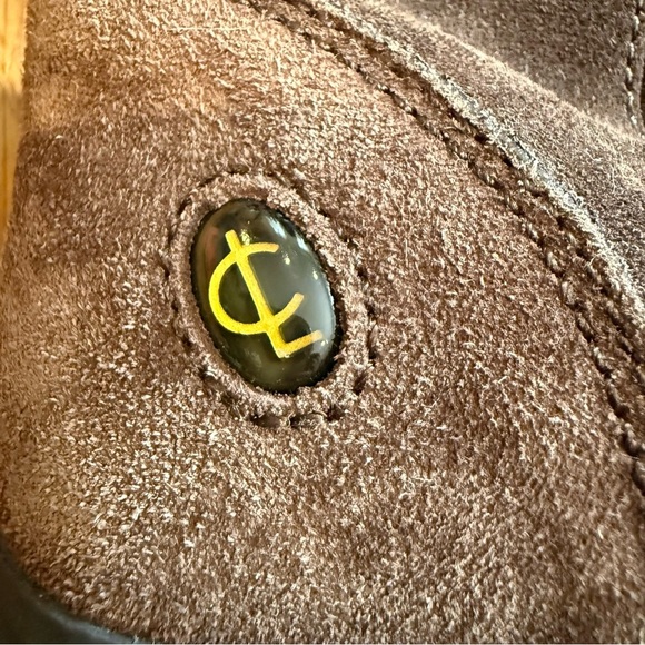 Coach Brown Winter Boots with Suede and Monogram Print - Picture 7 of 9